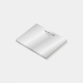Silver Grey Professional, uniek, klassiek eenvoudi Post-it® Notes (Schuin)