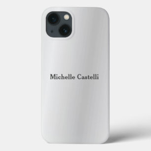 Silver Grey Professional Unieke Voeg je eigen naam Case-Mate iPhone Case