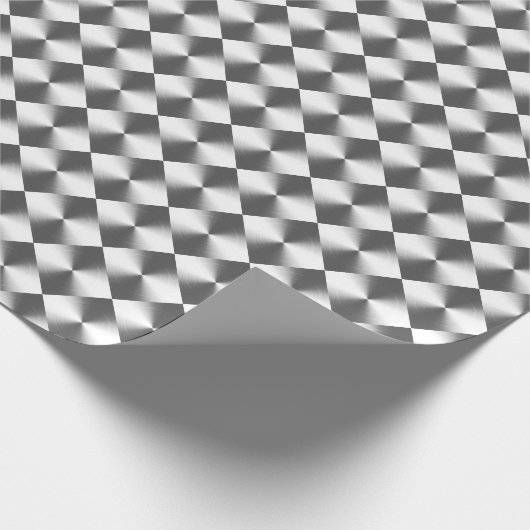 Silver Grey Pset Pattern Cadeaupapier (Hoek)
