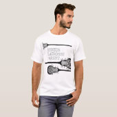 Silver Grey School Year Lacrosse Parent T-Shirt (Voorkant volledig)