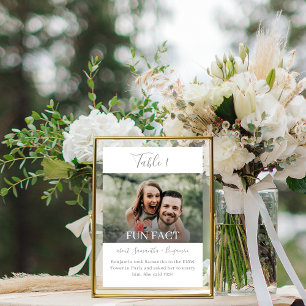 Silver Grey Script Fun Feit Foto Weduwschap Kaart