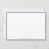 Silver Grey Simple Minimal Border Note Notitiekaartje (Voorkant)