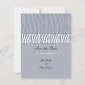 Silver Grey slaat de datum op Save The Date (Voorkant)