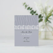 Silver Grey slaat de datum op Save The Date (Staand voorkant)