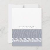 Silver Grey slaat de datum op Save The Date (Achterkant)