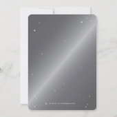 Silver-Grey Sparging Spider Web Halloween Party Kaart (Achterkant)