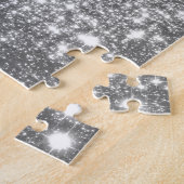 Silver Grey Sparkle Legpuzzel (Zijkant)