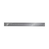 Silver-Grey Spider Web Wraparound Address Label (Individueel)