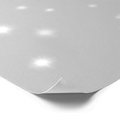 Silver Grey Starlight Patroon Poster (Hoek)