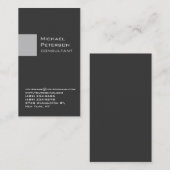 Silver Grey Stripe Consultant Visitekaartje (Voorkant / Achterkant)