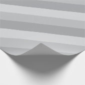 Silver Grey Striped Cadeaupapier (Hoek)