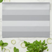 Silver Grey Striped Kitchen Towel Theedoek (Gevouwen)
