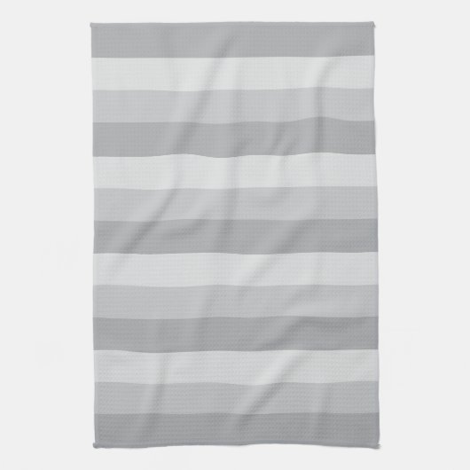 Silver Grey Striped Kitchen Towel Theedoek (Verticaal)