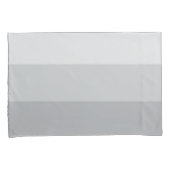 Silver Grey Striped Kussensloop (Voorkant-Rechts)