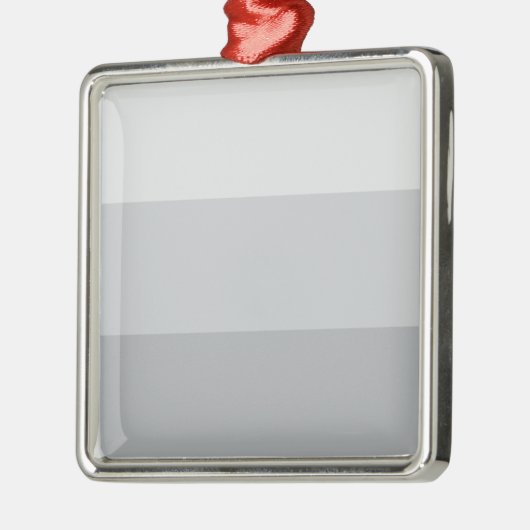 Silver Grey Striped Metalen Ornament (Links)