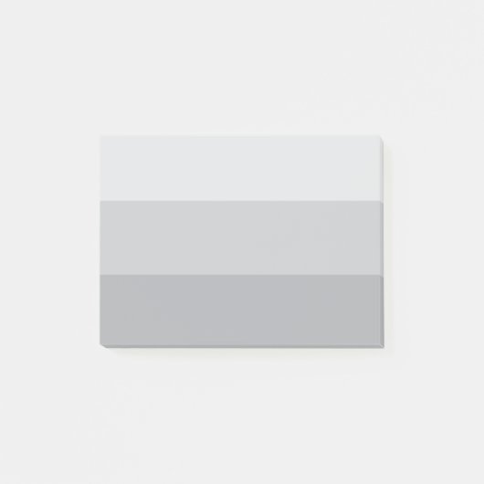 Silver Grey Striped Post-it® Notes (Voorkant)