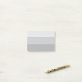 Silver Grey Striped Post-it® Notes (Op bureau)