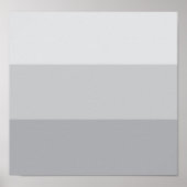 Silver Grey Striped Poster (Voorkant)