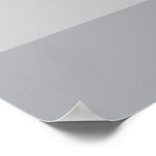 Silver Grey Striped Poster (Hoek)