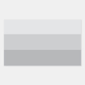 Silver Grey Striped Rechthoekige Sticker (Voorkant)