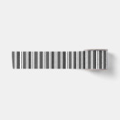 Silver Grey Striped Satijnen Lint (Voorkant)
