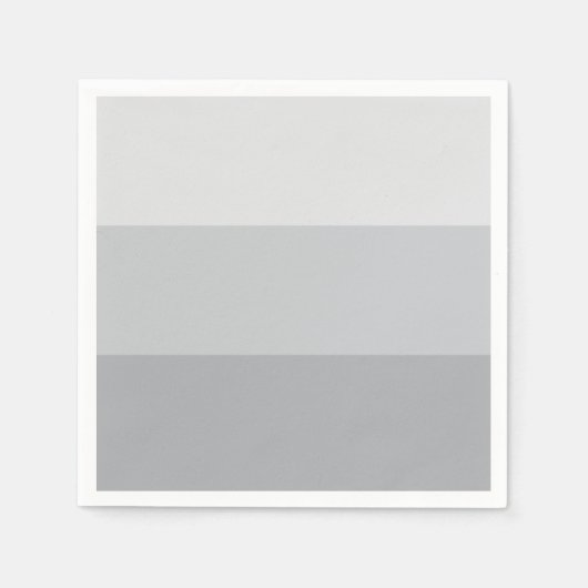 Silver Grey Striped Servet (Voorkant)