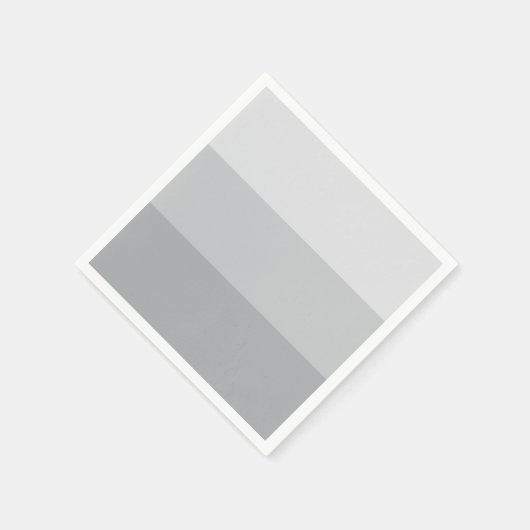 Silver Grey Striped Servet (Hoek)