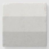 Silver Grey Striped Stenen Onderzetter (Voorkant)