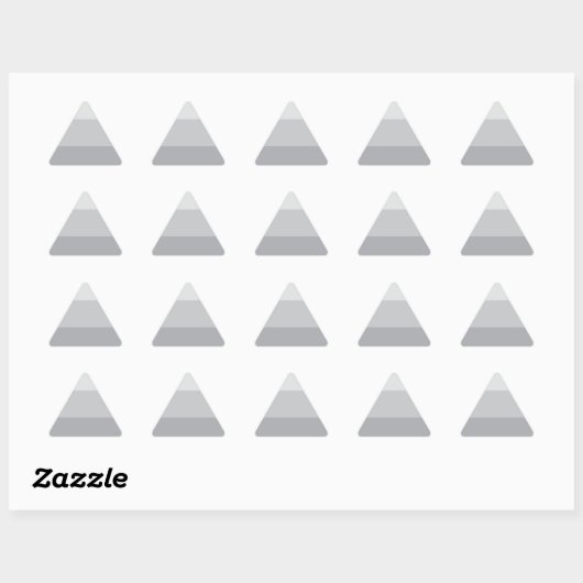 Silver Grey Striped Sticker (Vel)
