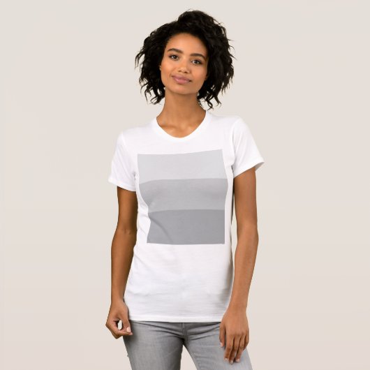 Silver Grey Striped T-shirt (Voorkant volledig)