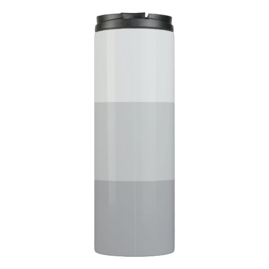 Silver Grey Striped Thermosbeker (Achterkant)