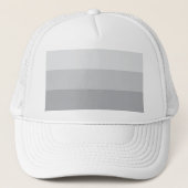 Silver Grey Striped Trucker Pet (Voorkant)