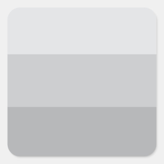 Silver Grey Striped Vierkante Sticker (Voorkant)