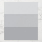 Silver Grey Striped Wijn Etiket (Enkel label)