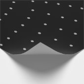 Silver Grey Swarovski Crystals Black Stippen Gemme Cadeaupapier (Hoek)