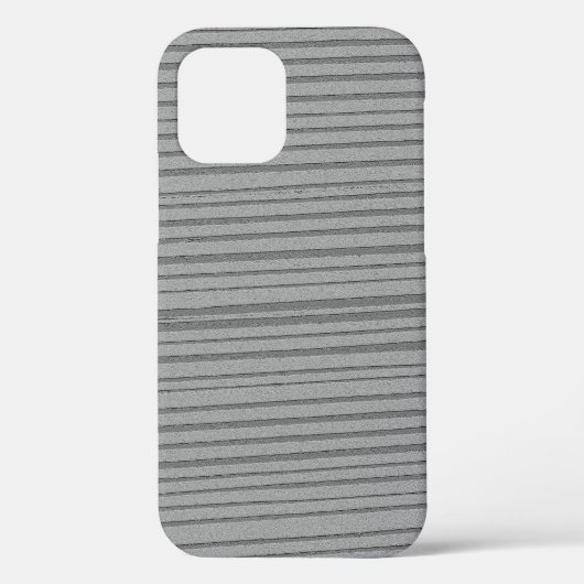Silver Grey Unieke Moderne Stripe Patroon Case-Mate iPhone Case (Achterkant)