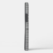 Silver Grey Unieke Moderne Stripe Patroon Case-Mate iPhone Case (Achterkant / Rechts)