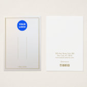 Silver Grey voegt Logo Ombre Hair Clip Display toe Visitekaartje (Voorkant /achterkant)