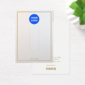 Silver Grey voegt Logo Ombre Hair Clip Display toe Visitekaartje (Bureau)