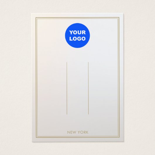 Silver Grey voegt Logo Ombre Hair Clip Display toe Visitekaartje (Voorkant)