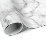 Silver Grey White Carrara Marble Stone Glam minima Cadeaupapier<br><div class="desc">Minimalisme en elegantie,  afhankelijk van de werkelijke ontwikkeling van de binnenbekleding. Vaak</div>