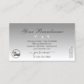 Silver Grey White Ombre Sparking Jewels met Logo Visitekaartje (Achterkant)