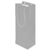 Silver Grey Wine Gift Bag Wijn Cadeautas (Achterkant Gekanteld)