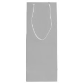 Silver Grey Wine Gift Bag Wijn Cadeautas (Achterkant)