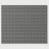 Silver Grey Zebra Stripes Pattern Cadeaupapier (Vlak)