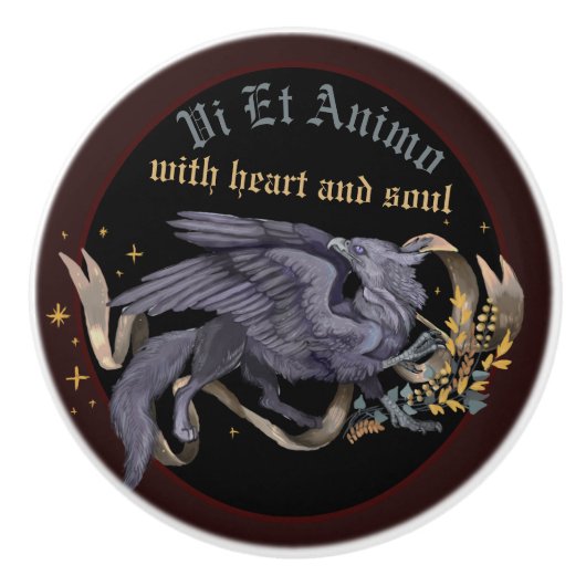 Silver Griffin Classic Keramische Knop (Voorkant)