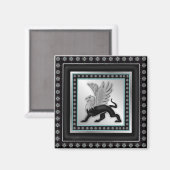 Silver Griffin Magneet (Voorkant / Achterkant)