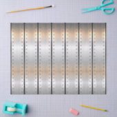 Silver-grijs metallische textuurstrepen patroon tissuepapier (Craft)