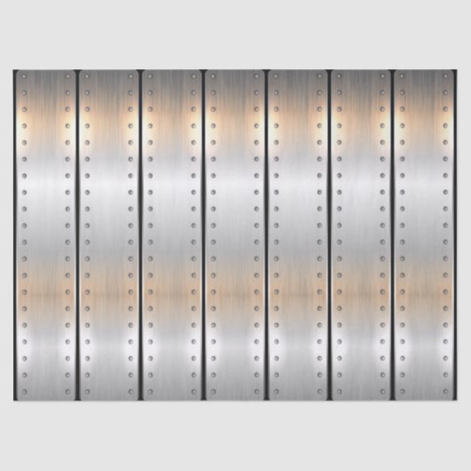 Silver-grijs metallische textuurstrepen patroon tissuepapier (Voorkant)