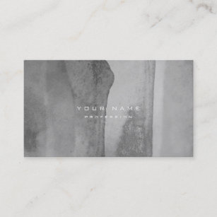 Silver Grungy Monochrom Cement Wall Grey Minimale Visitekaartje